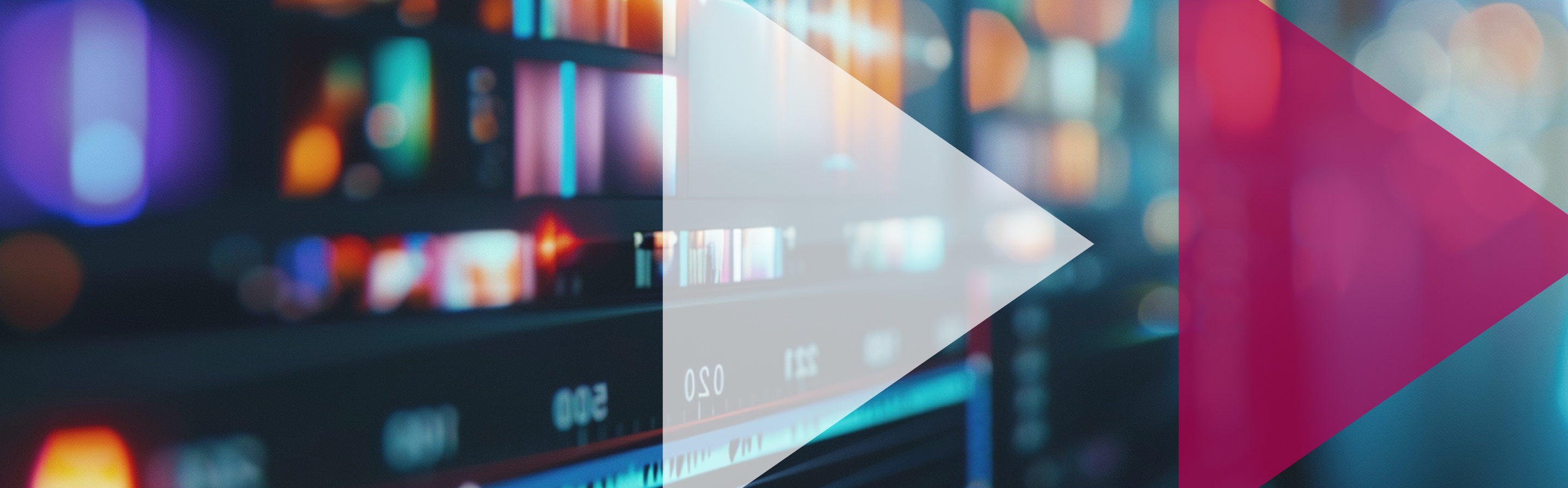 Nahaufnahme einer Videobearbeitungssoftware