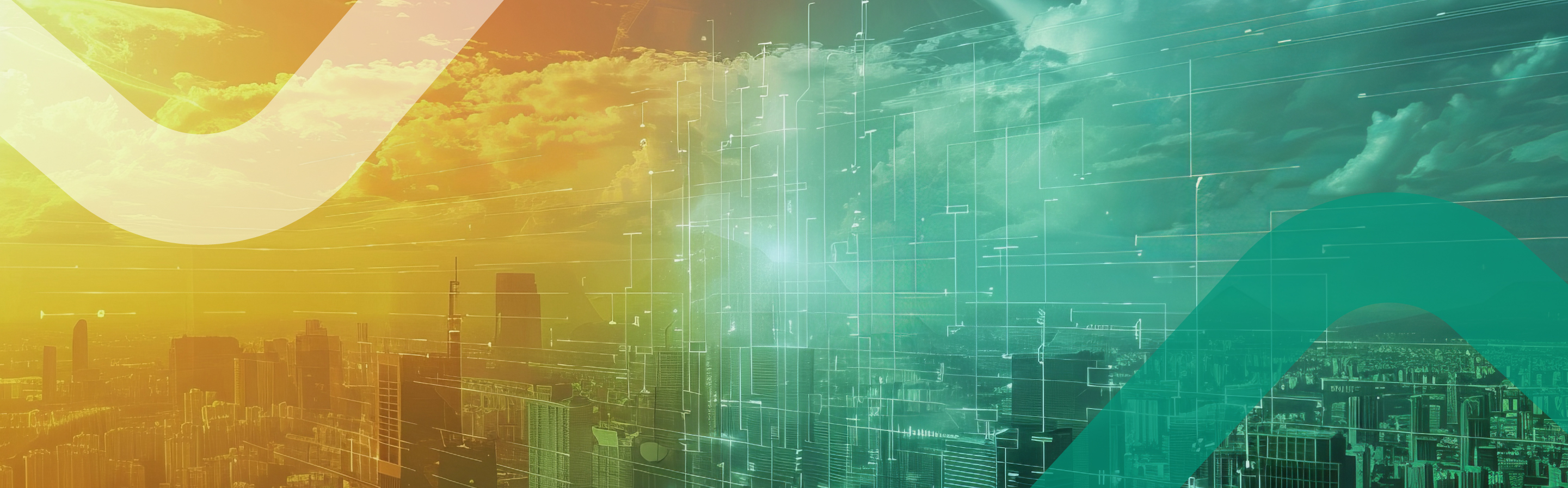 Futuristische Stadt überwacht steigende Temperaturen mit holografischen Wärmekarten