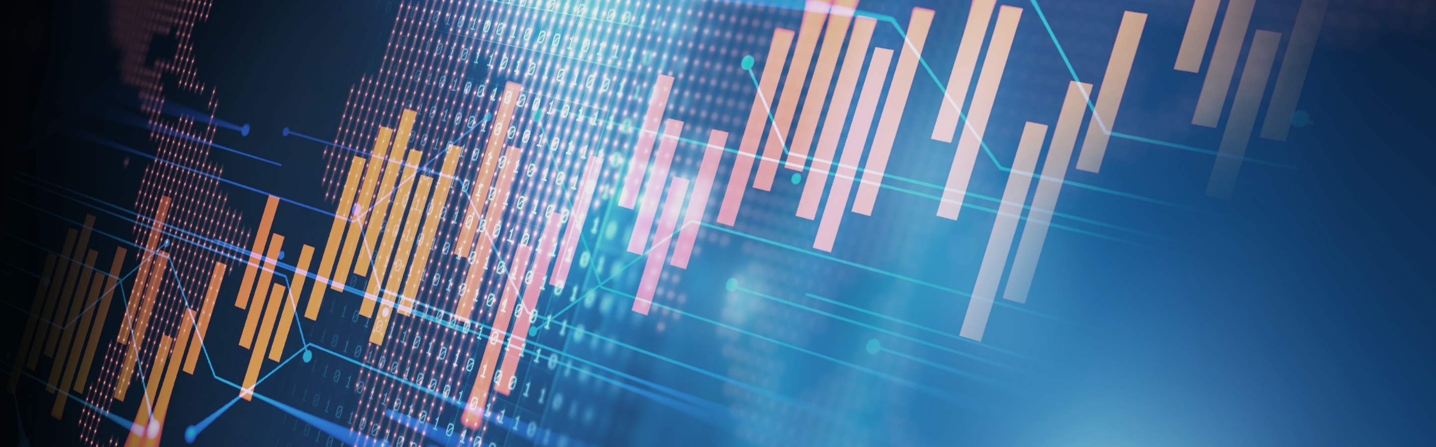 financial graph on abstract background 